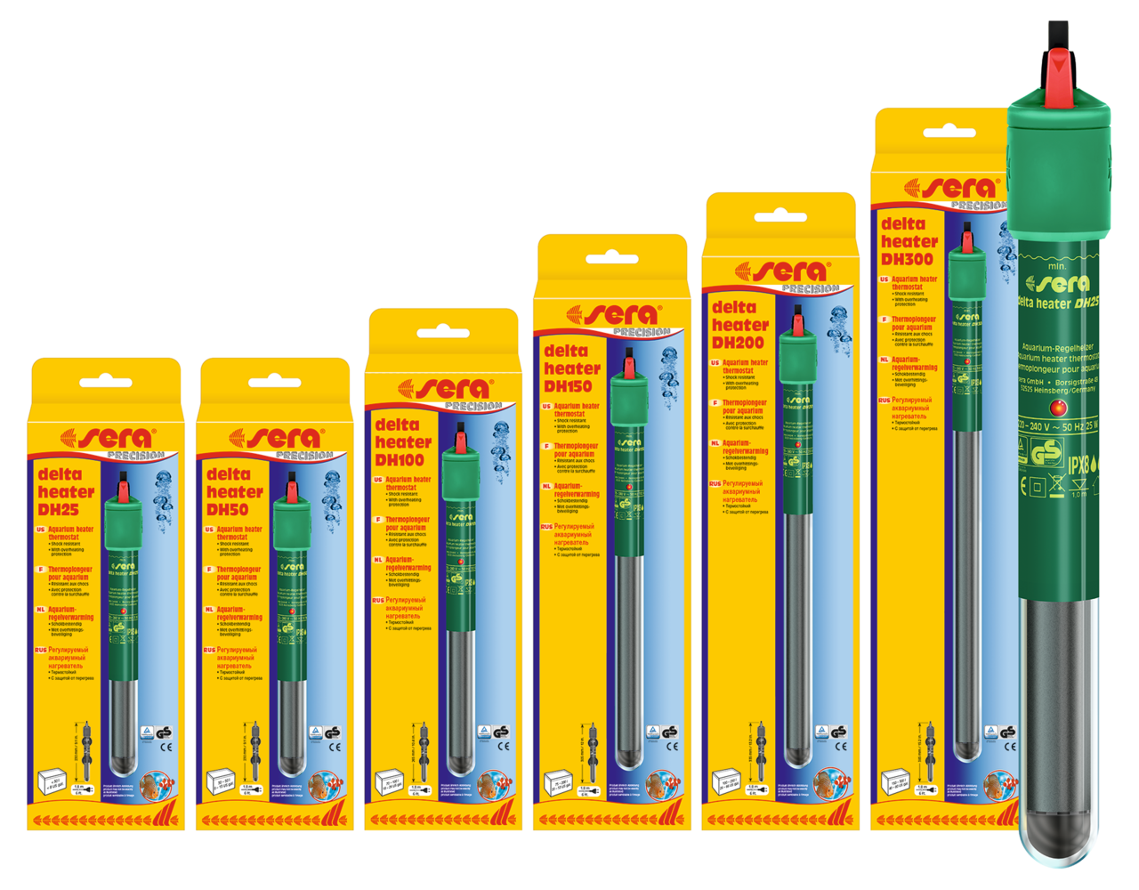 Sera delta akvarijní topení s termostatem DH 150W