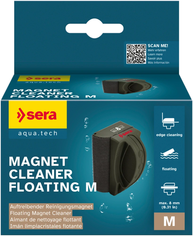 Sera Plovoucí čisticí magnet M sklo do 8mm