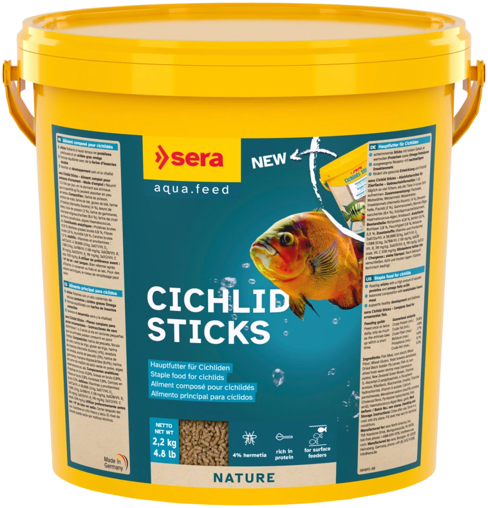 sera Cichlid Sticks | Základní krmivo pro větší cichlidy 10 l