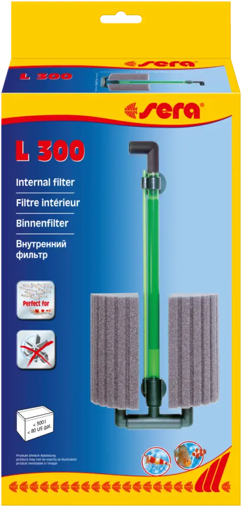 Sera vnitřní filtr L 300 300 l/h
