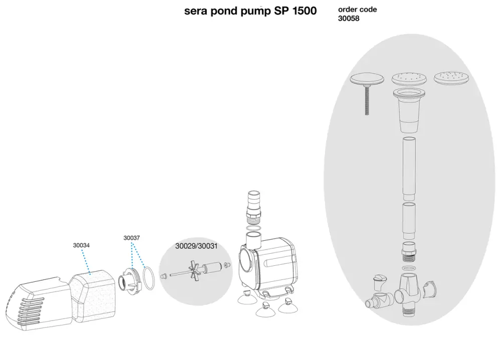 Sera pond čerpadlo SP 1500