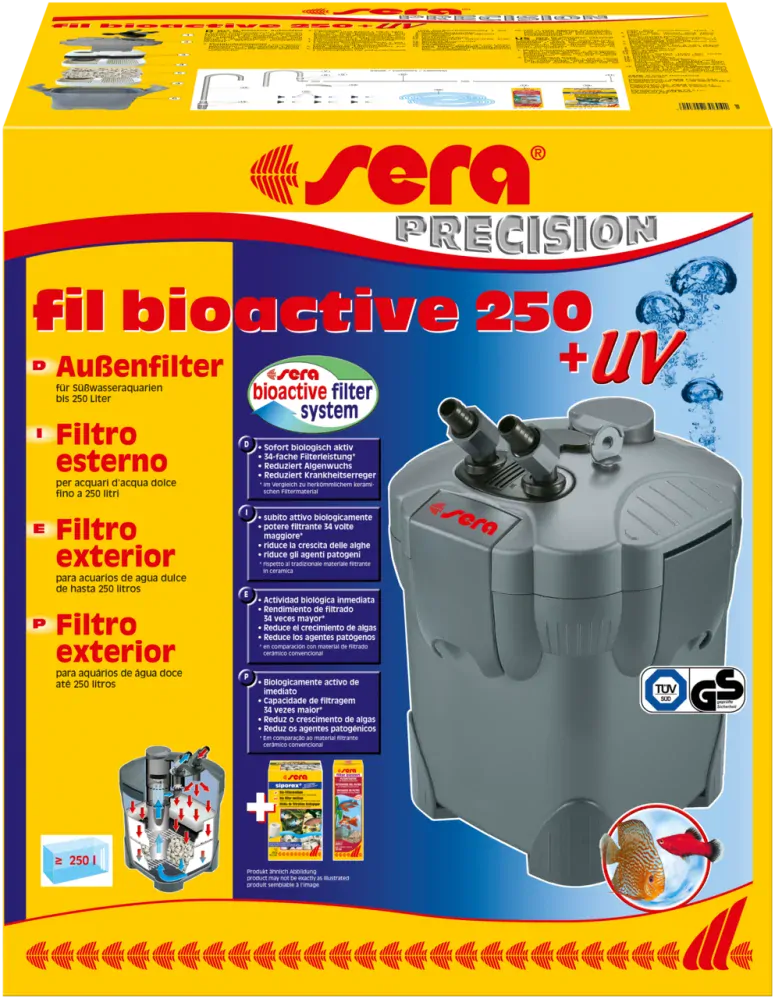 Sera fil BioActive 250 + UV − 750 l/h