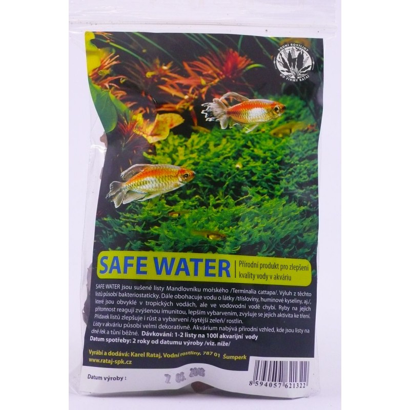Safe water - sušené listy mandlovníku