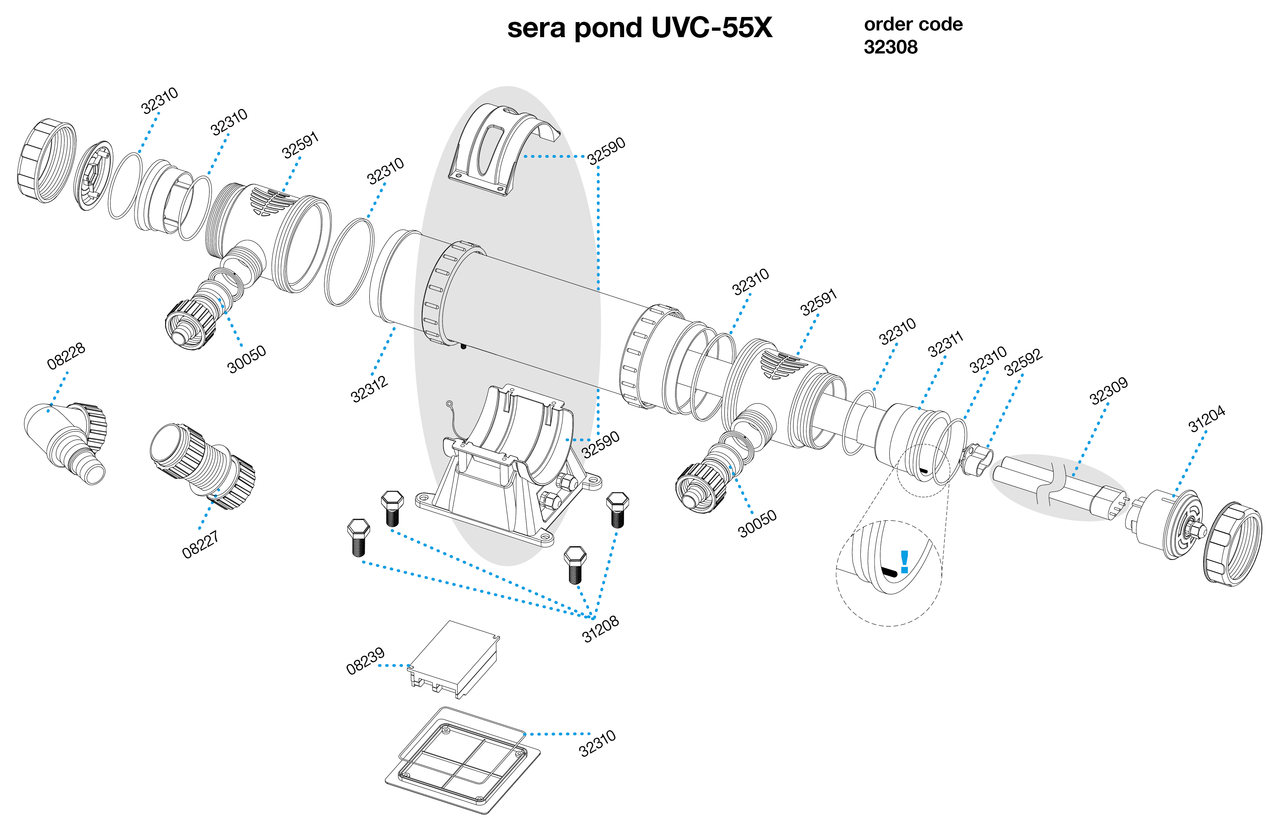 Sera výkonná a kvalitní UV-C lampa 55W