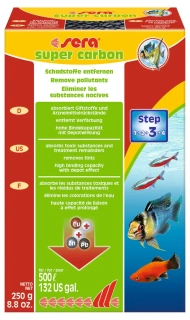 Sera super carbon 250g (Aktivní uhlí)